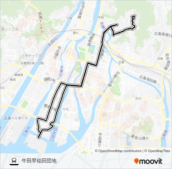 6-1・6-3 Bus Line Map