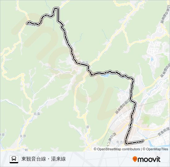 五日市駅南口発着 Bus Line Map