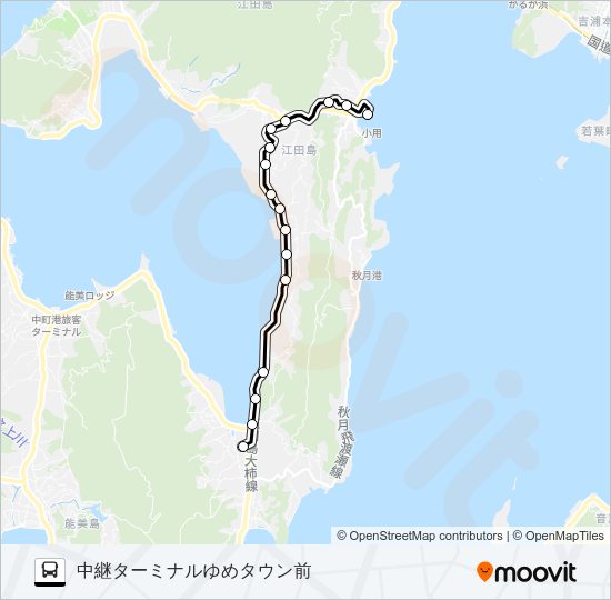 小用・山田・ゆめタウン Bus Line Map