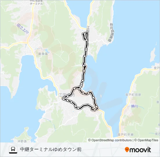 ゆめタウン・大君・市役所・ゆめタウン Bus Line Map