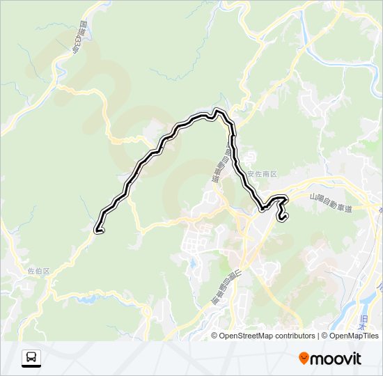 戸山線 Bus Line Map