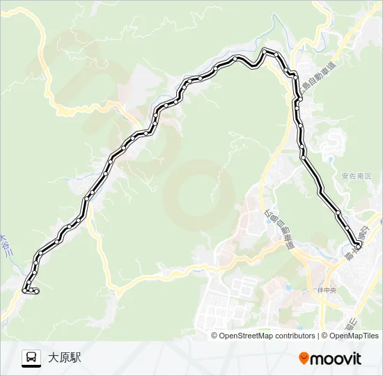戸山線 Bus Line Map