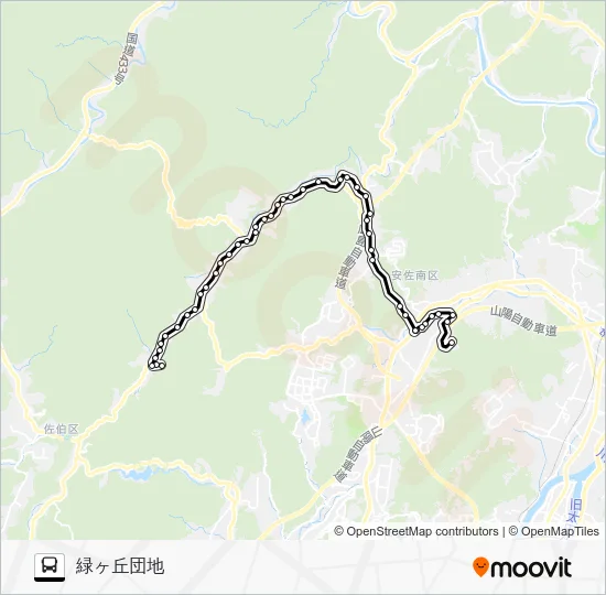 戸山線 Bus Line Map