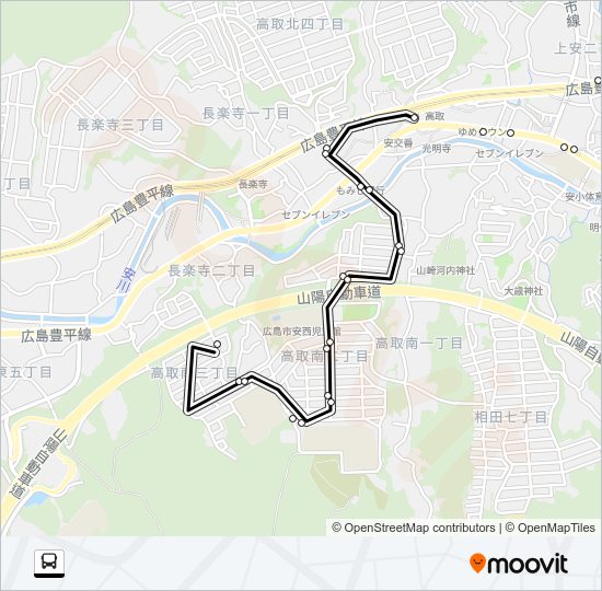 平和台線 Bus Line Map