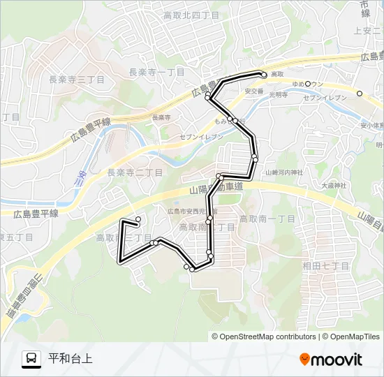 平和台線 Bus Line Map