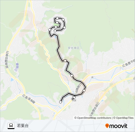 若葉台線 Bus Line Map