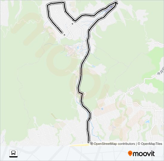 飯室線・あさひが丘線 Bus Line Map