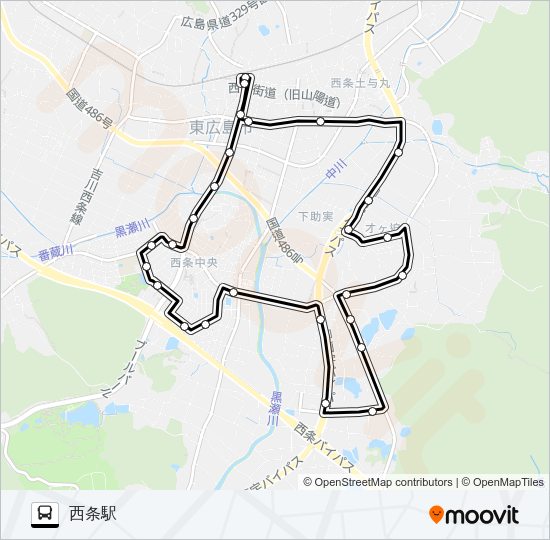 1 Bus Line Map