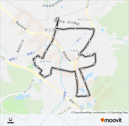 2 Bus Line Map
