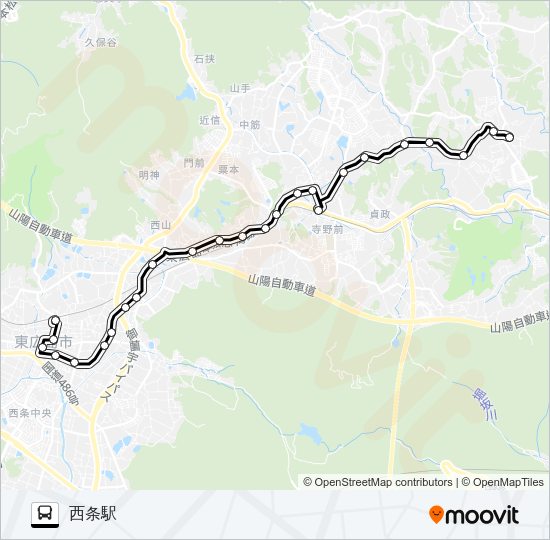 白市線 Bus Line Map