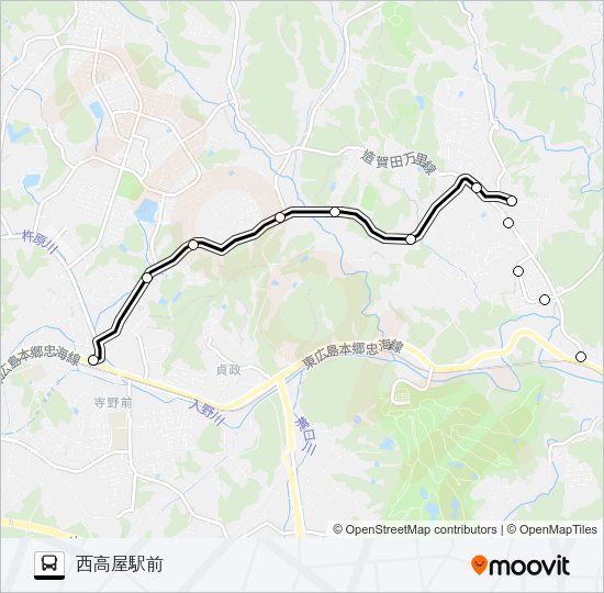 白市線 Bus Line Map