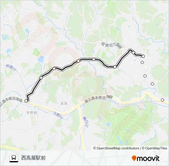 白市線 Bus Line Map