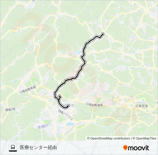 磯松線 バスの路線図