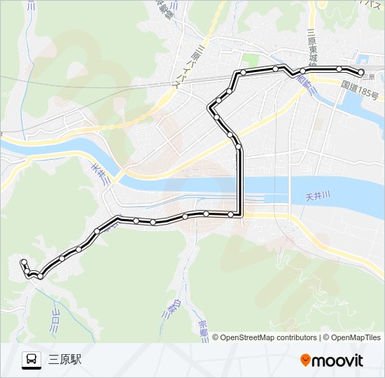 田野浦線 Bus Line Map