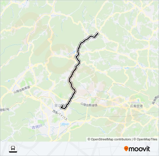 豊栄～西条線 Bus Line Map