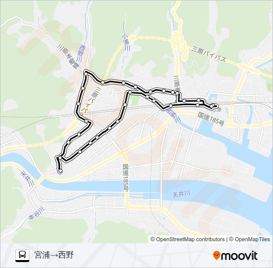 頼兼線（循環） Bus Line Map