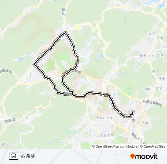 志和循環線（東→西） Bus Line Map