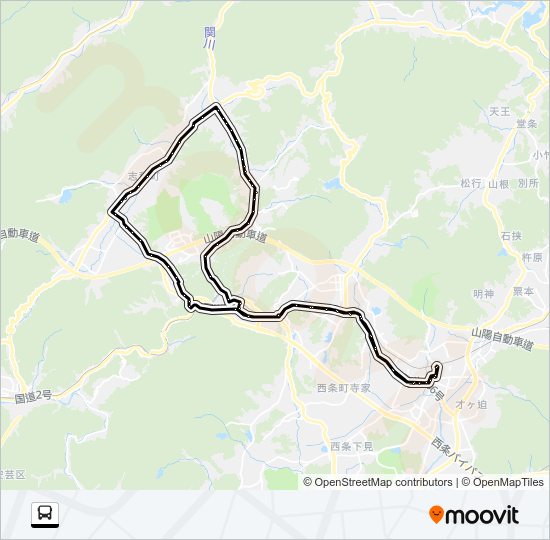 志和循環線（西→東） Bus Line Map