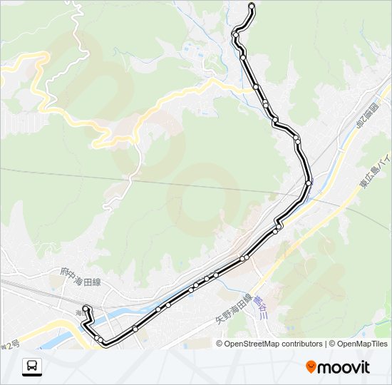 畑賀線  Line Map