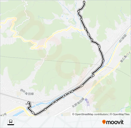 畑賀線  Line Map