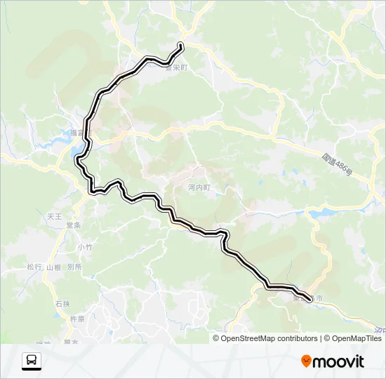 西河内線  Line Map