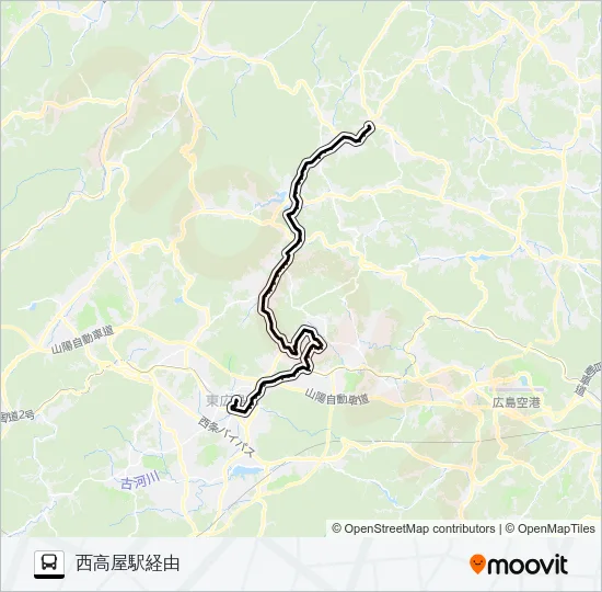 豊栄～西条線  Line Map