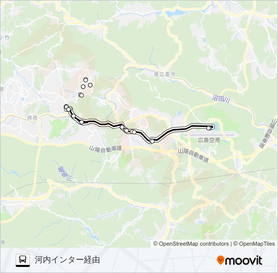 白市駅～広島空港線  Line Map