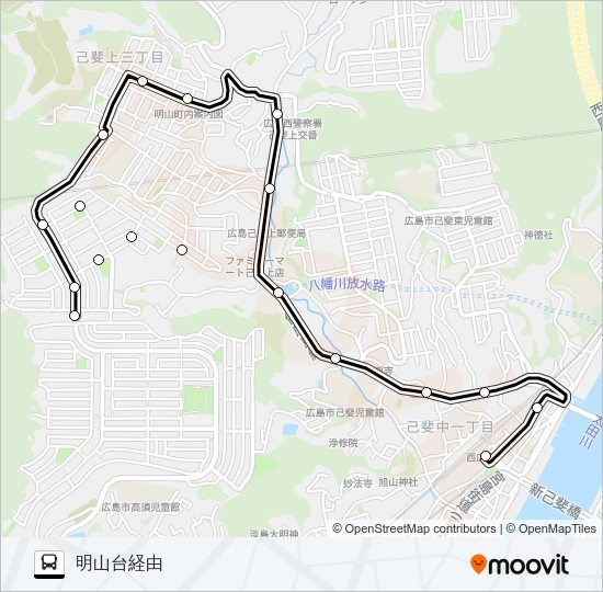 11 共立ハイツ線 Bus Line Map