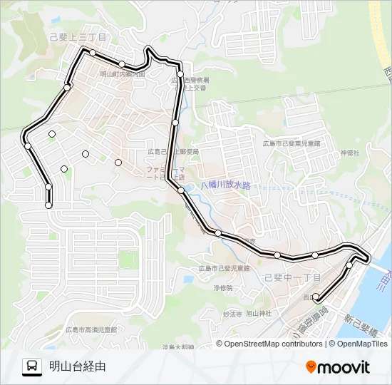11 共立ハイツ線 バスの路線図