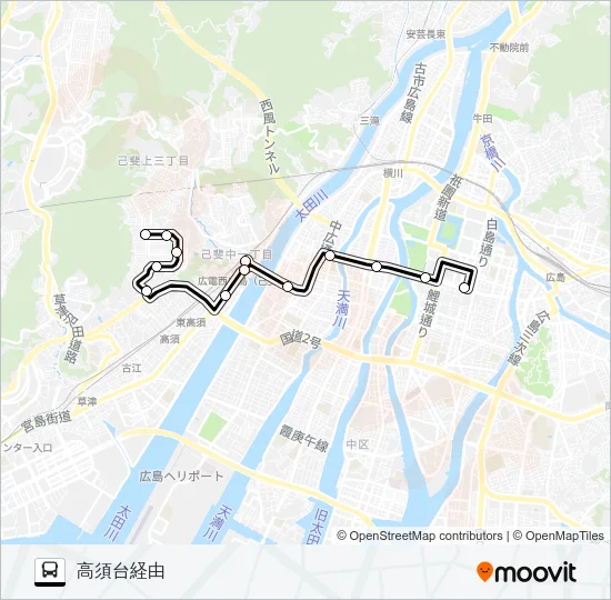 14-5 共立ハイツ線 バスの路線図