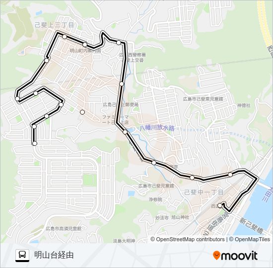 11-19 共立ハイツ線 Bus Line Map
