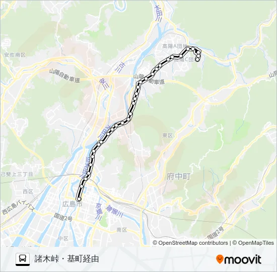 30K バスの路線図