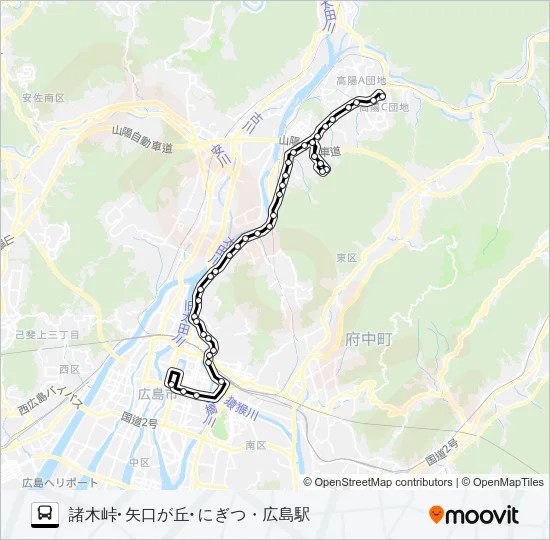 32H Bus Line Map