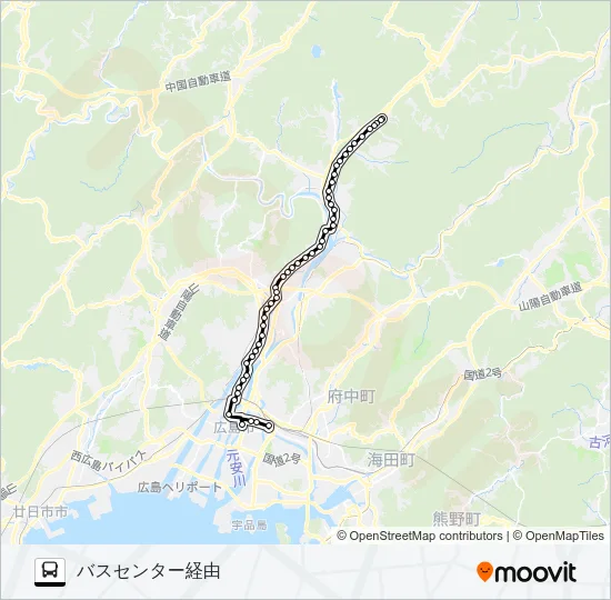 72G Bus Line Map
