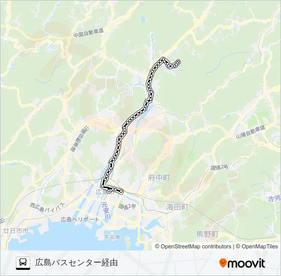 72G Bus Line Map