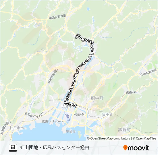 73G Bus Line Map