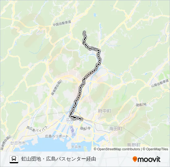73G Bus Line Map