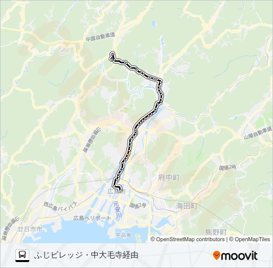 73K Bus Line Map