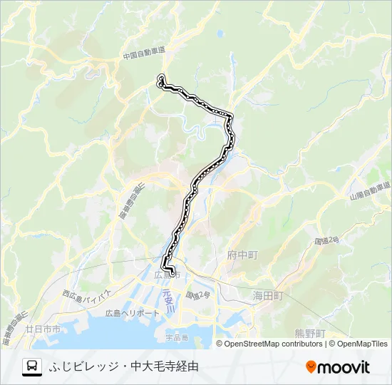 73K バスの路線図