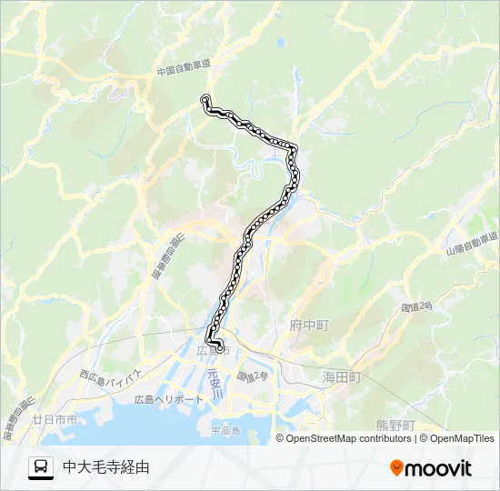 73K Bus Line Map