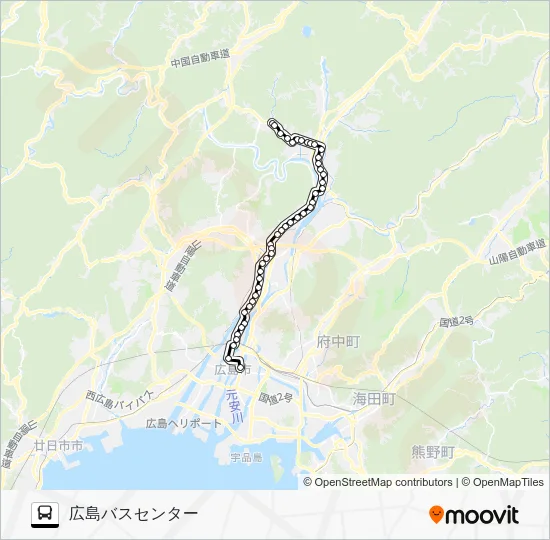73K Bus Line Map