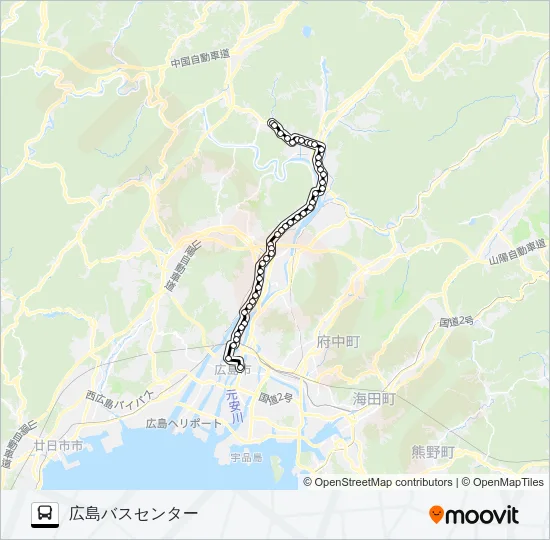 73K バスの路線図