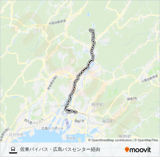 74G Bus Line Map