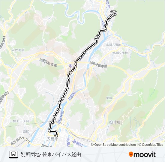 74K Bus Line Map