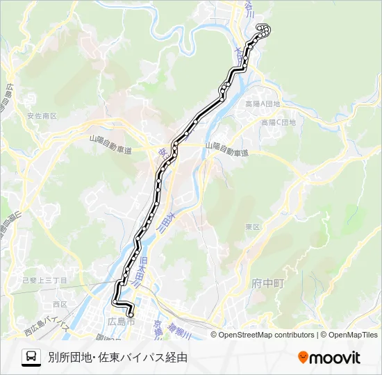 74K Bus Line Map