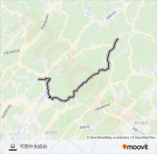 井原線 Bus Line Map
