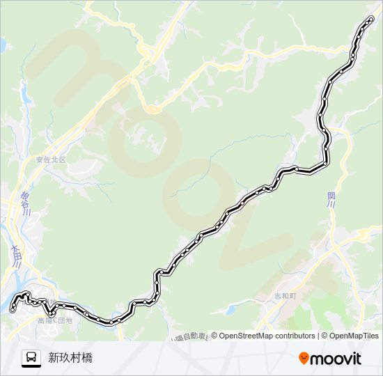 井原線 バスの路線図