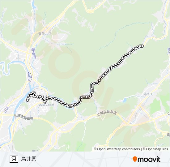 井原線 Bus Line Map