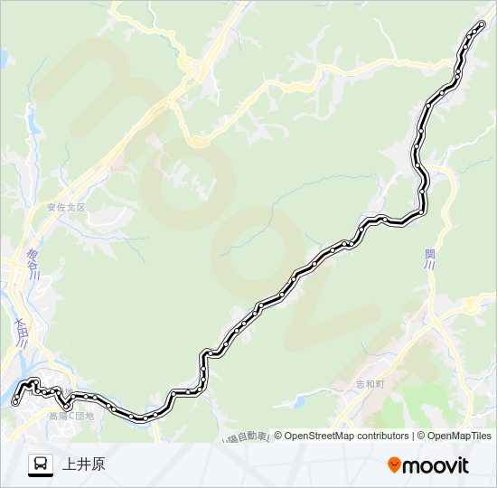 井原線 バスの路線図