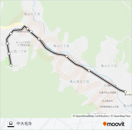 勝木線 バスの路線図